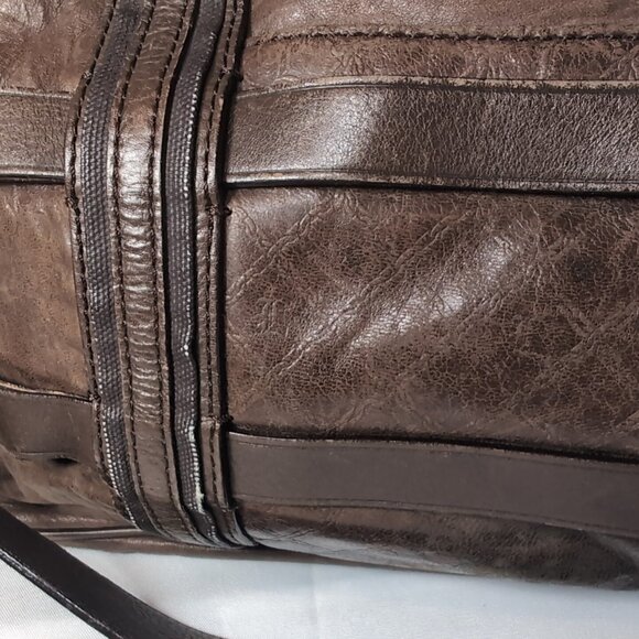 L.A.M.B. Gwen Stefani Brown Leather Purse Y2K Kensington LAMB Shoulder Bag Vtg - Picture 8 of 16